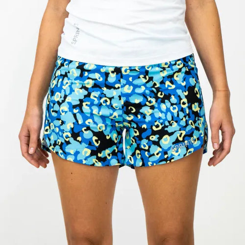 Women's Sprints Avigate 4" Mercy Shorts - Jag Camo Seafoam