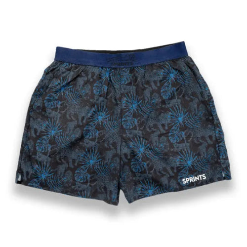 Men's Sprints Avigate 5" Fusion Shorts - Acid Jags Blue