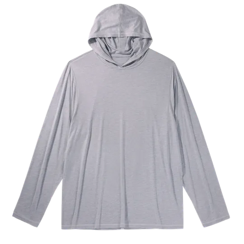 Men's Goodmiles Performance Tech Sun Hoodie - Silver Cloud