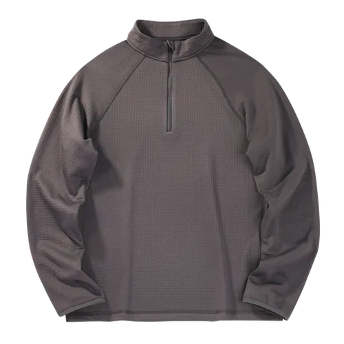 Women's Goodmiles Waffle 1/4 Zip - Volcanic Glass