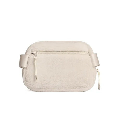 Vooray Quinn Belt Bag - Cream Sherpa