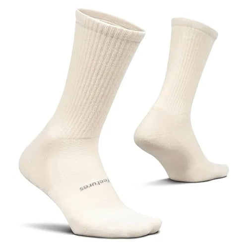 Feetures High Performance Max Cushion Crew Socks - Almond