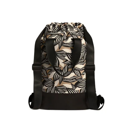 Vooray Flex Cinch Backpack - Textured Leaves