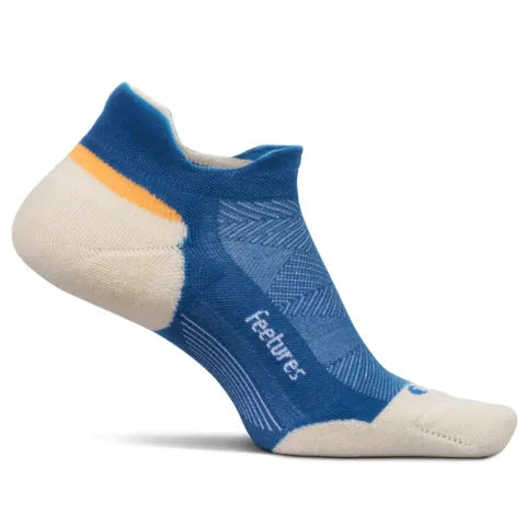 Feetures Elite Max Cushion No Show Tab Socks - Rally Blue