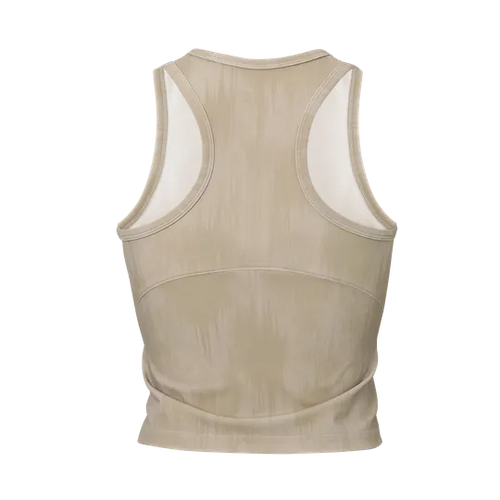 Women's Goodmiles PureStretch Cropped Tank Top - Pale Mirage