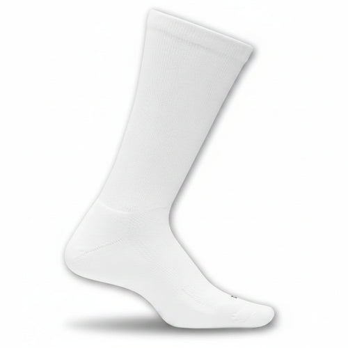 Feetures Therapeutic Max Cushion Crew Socks - White