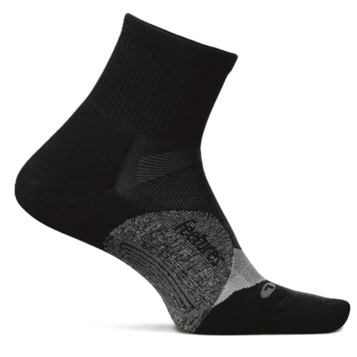 Feetures Elite Light Cushion Quarter Socks - Black