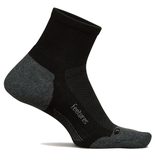 Feetures Elite Max Cushion Quarter Socks - Black