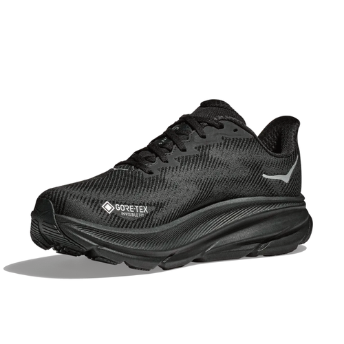 Women's HOKA Clifton 9 GTX - Black/Black