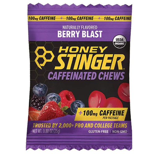 Honey Stinger Caffeinated Energy Chews - Berry Blast