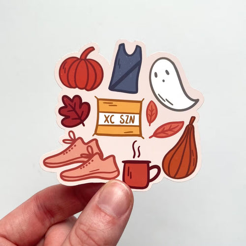 Keegsie Running Fall XC SZN Sticker