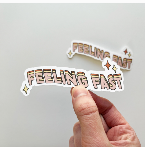 Keegsie Running Feeling Fast Sticker