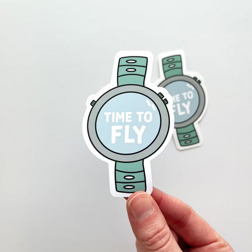 Keegsie Running Time to Fly Sticker
