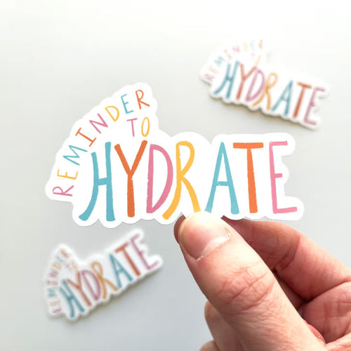 Keegsie Running Reminder to Hydrate Sticker