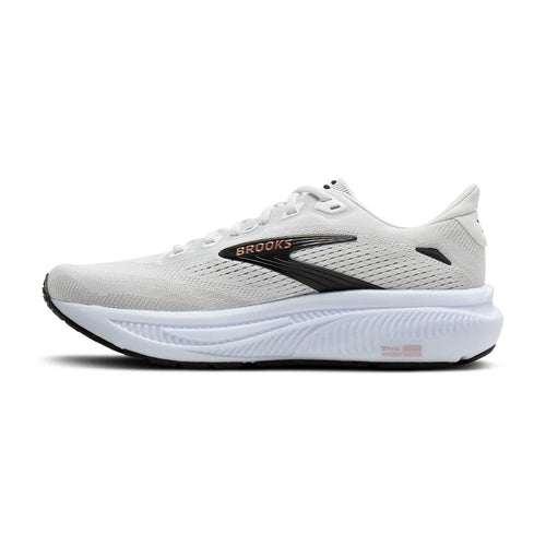 Women's Brooks Ghost 18 - White/Black/Rose Gold