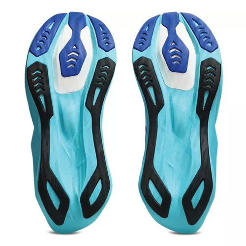 Men's ASICS Novablast 6 - White/Energy Aqua