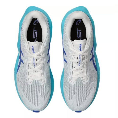 Men's ASICS Novablast 6 - White/Energy Aqua