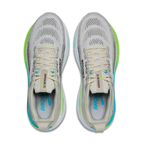 Men's Brooks Adrenaline GTS 25 - Oyster/Green Gecko/Blue