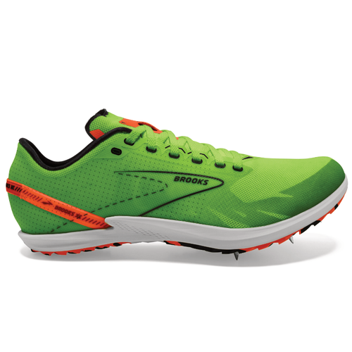 Brooks Draft XC - Green Gecko/Red Orange/White