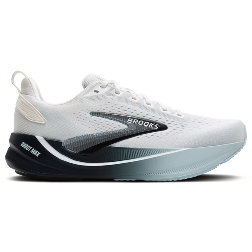 Men's Brooks Ghost Max 4 - White/Navy/Blue