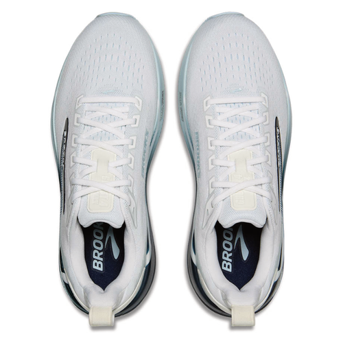 Men's Brooks Ghost Max 4 - White/Navy/Blue