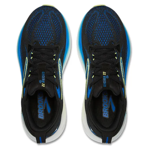Men's Brooks Glycerin 22 - Black/Cobalt/Neo Yellow