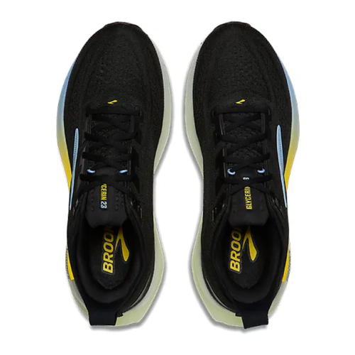 Men's Brooks Glycerin GTS 23 - Black/Cyber Yellow/Nightlife