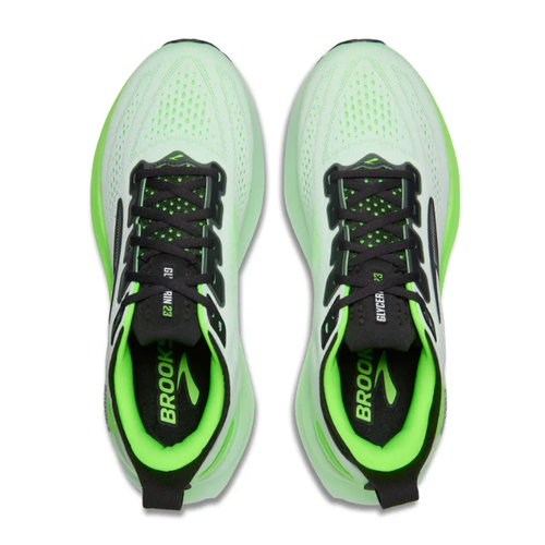 Men's Brooks Glycerin 23 - White/Phantom/Green Gecko