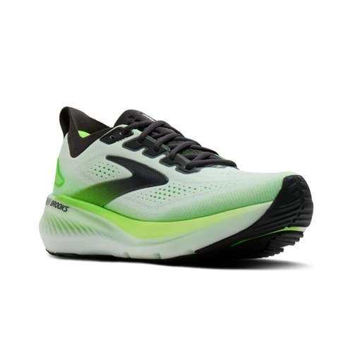 Men's Brooks Glycerin GTS 23 - White/Phantom/Green Gecko