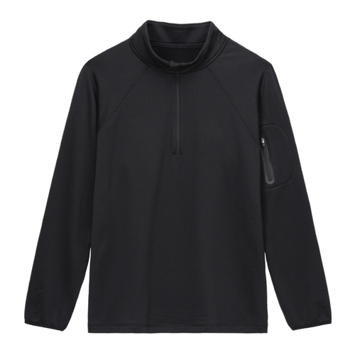 Men's Goodmiles Waffle 1/4 Zip - Black