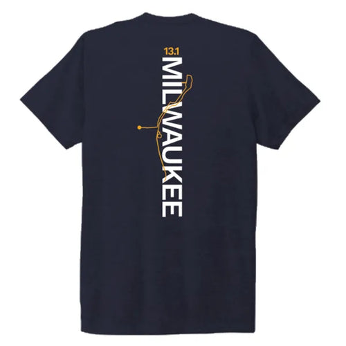 Men's Milwaukee Lakefront Marathon 13.1 T-Shirt - Navy