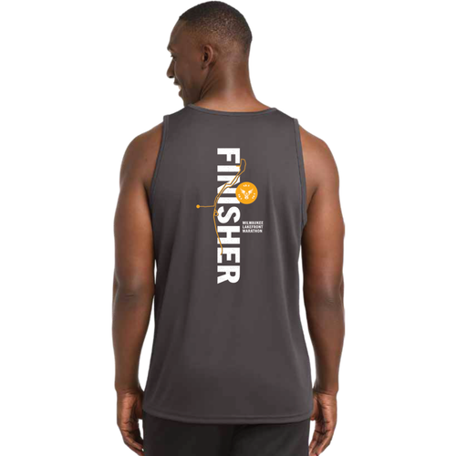 Men's Milwaukee Lakefront Marathon 2026 Finisher 13.1 Tank Top - Iron Grey