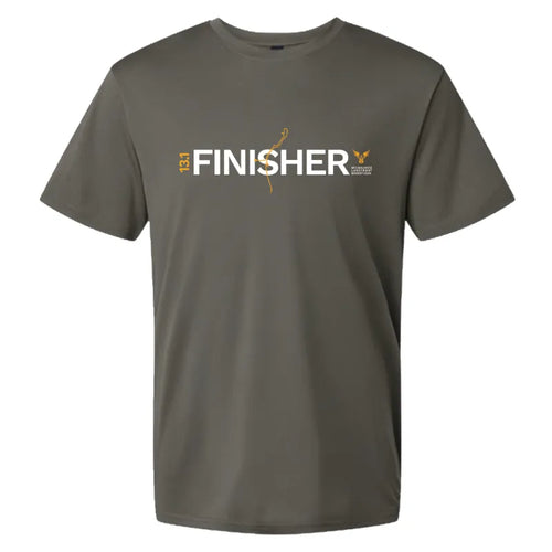 Men's Milwaukee Lakefront Marathon Finisher Tech T-Shirt 13.1 - Charcoal