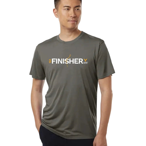 Men's Milwaukee Lakefront Marathon Finisher Tech T-Shirt 13.1 - Charcoal