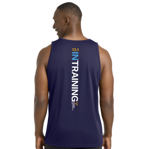Men's Milwauke Lakefront Marathon In Training 13.1 Tank Top - Navy
