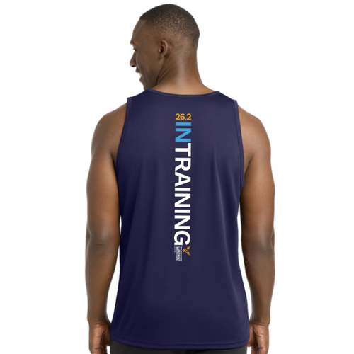 Men's Milwauke Lakefront Marathon In Training 26.2 Tank Top - Navy