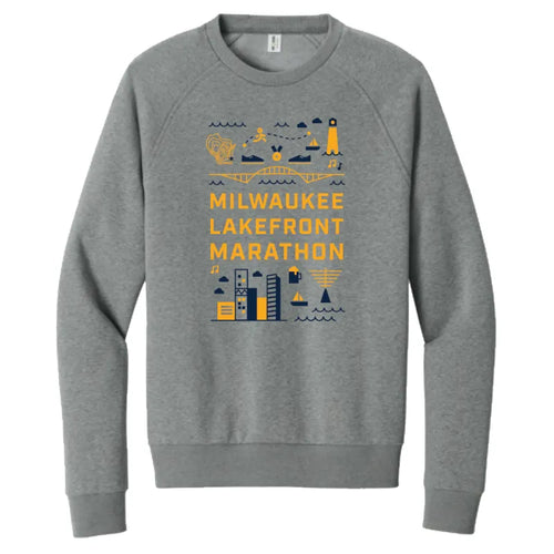 Men's Milwaukee Lakefront Marathon Sweatshirt - Aluminum Grey