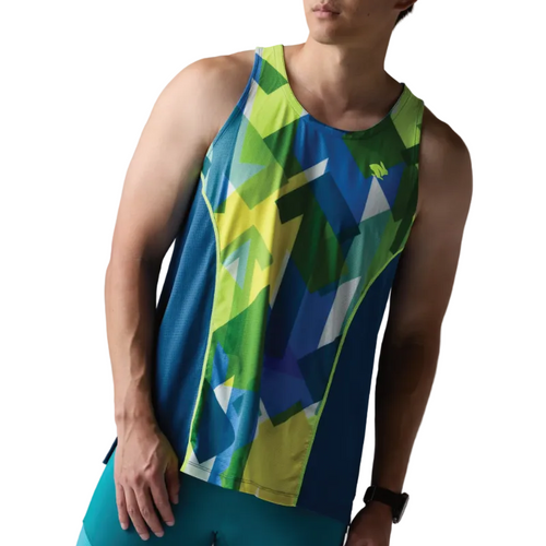 Men's Rabbit Tempo Tank - Blue Arrow