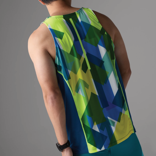 Men's Rabbit Tempo Tank - Blue Arrow