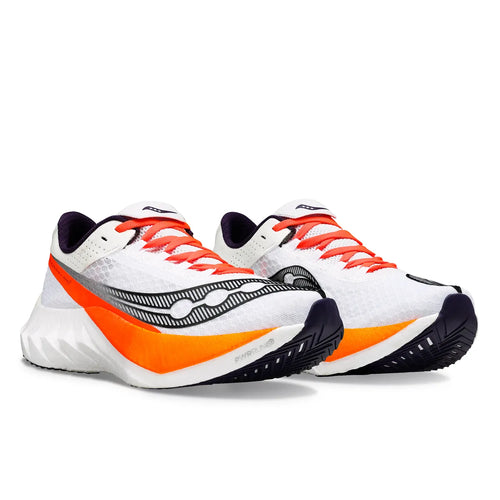 Men's Saucony Endorphin Pro 4 - White/Black/Orange