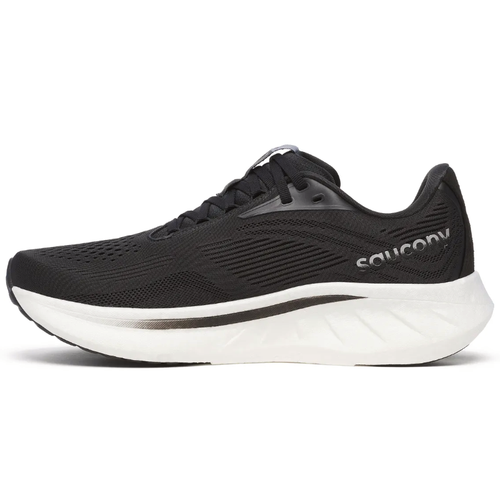 Men's Saucony Ride 18 - Black/White