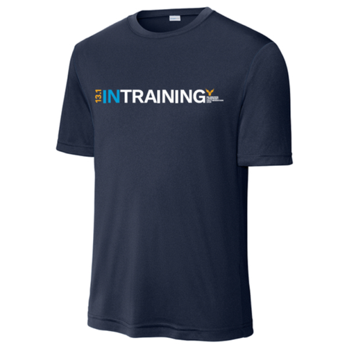 Men's Milwauke Lakefront Marathon In Training 13.1 T-Shirt - Dark Blue