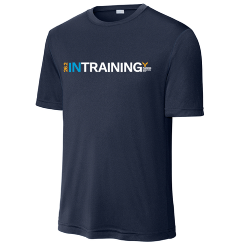 Men's Milwauke Lakefront Marathon In Training 26.2 T-Shirt - Dark Blue