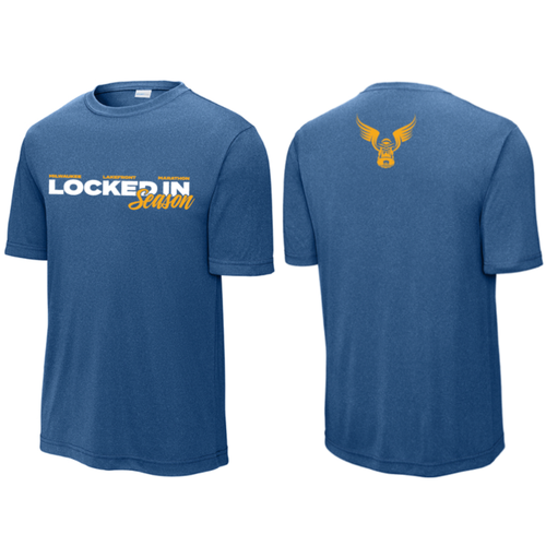 Men's Milwauke Lakefront Marathon Locked In 26.2 T-Shirt - Blue