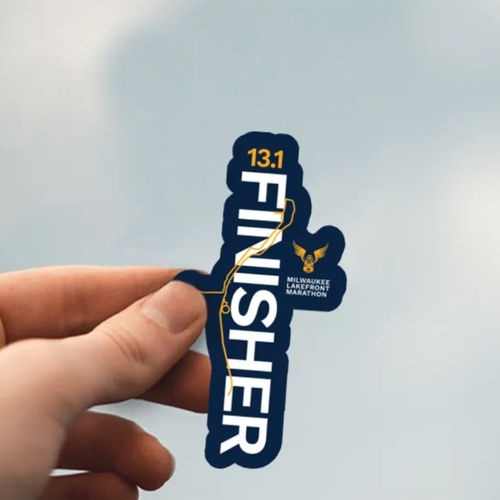 Milwaukee Lakefront Marathon 2025 13.1 Finisher Sticker