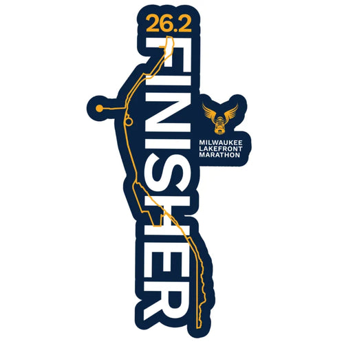 Milwaukee Lakefront Marathon 2025 26.2 Finisher Sticker
