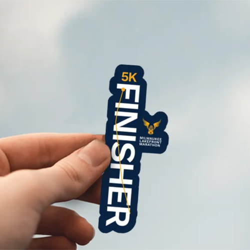 Milwaukee Lakefront Marathon 2025 5K Finisher Sticker