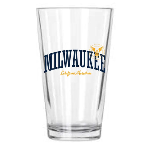 Milwaukee Lakefront Marathon 2025 Pint Glass