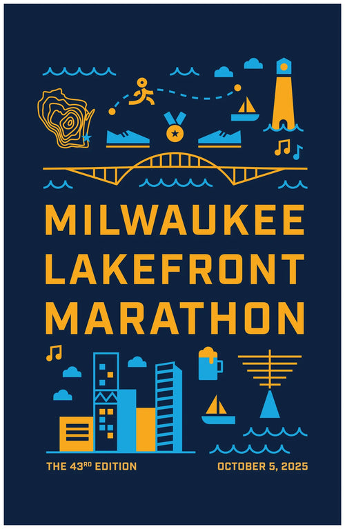 Milwaukee Lakefront Marathon 2025 Poster 11X17
