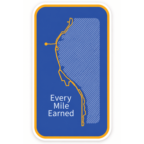 Milwaukee Lakefront Marathon Every Mile Sticker